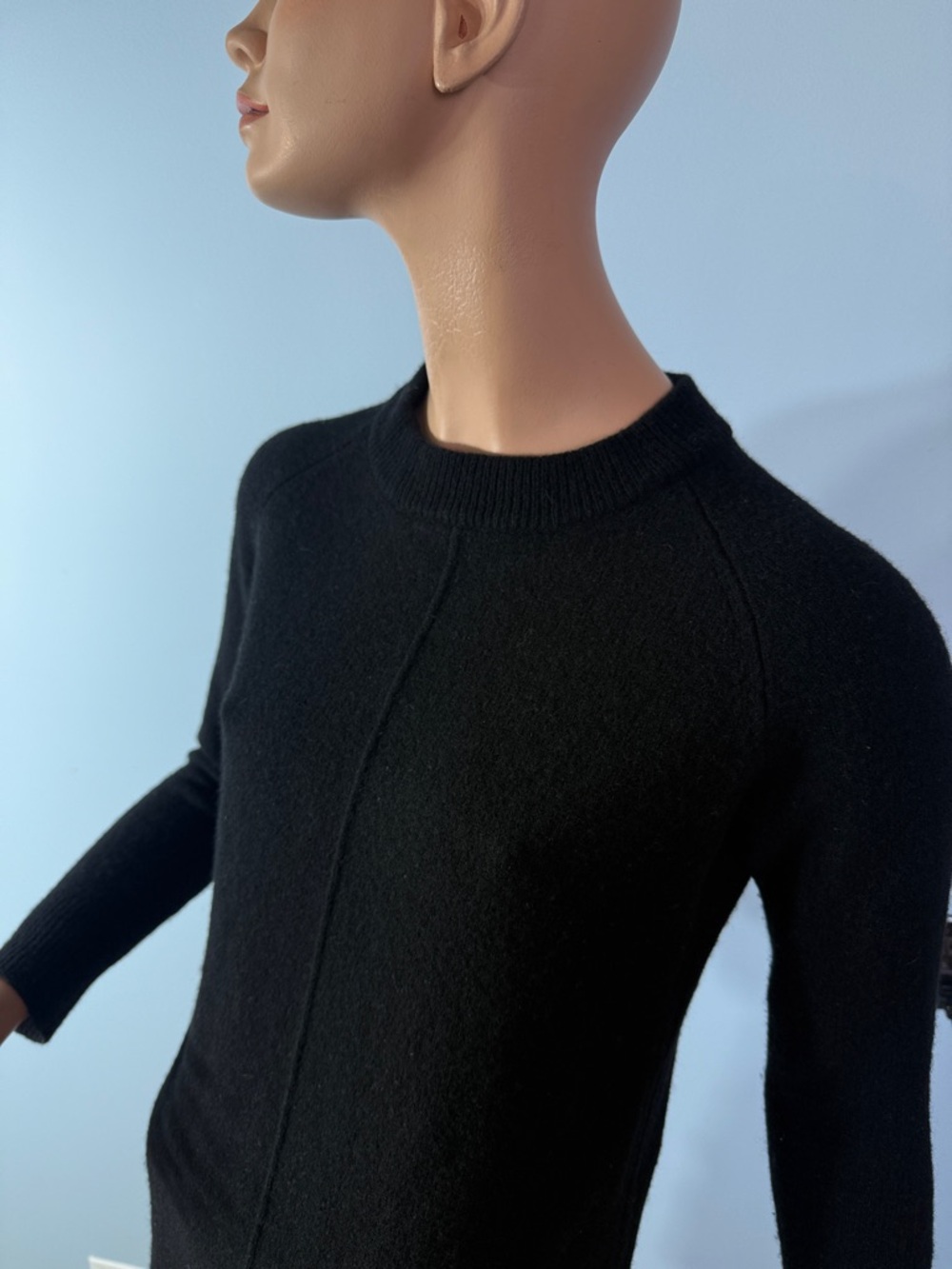 Roots Fine Merino Wool Sweater Dress Black Size S Long Sleeve - Picture 8 of 12